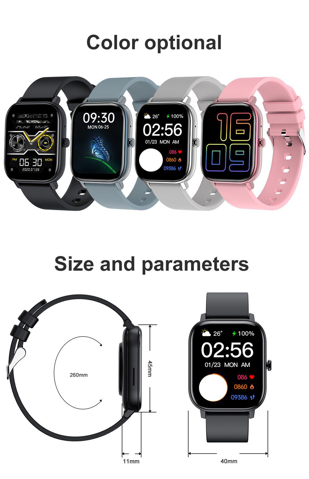 Bluetooth Call Smart Watch Men Women 1.6 inch Full Touch Screen Smartwatch Blood Pressure Heart Rate Fitness Tracker Sport Watch Bluetooth Call Smart Watch Men Women 1.6 inch Full Touch Screen Smartwatch Blood Pressure Heart Rate Fitness Tracker Sport Watch