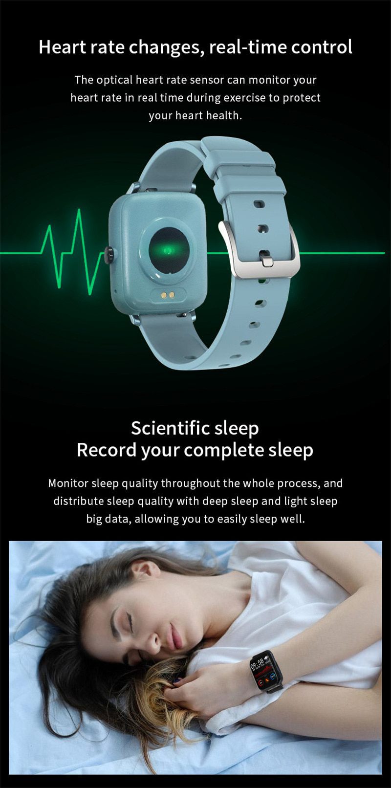 Smart Watch Fitness Tracker Heart Rate Monitor IP67 Waterproof Fitness Watch Pedometer Smartwatch Compatible for iOS Android Smart Watch Fitness Tracker Heart Rate Monitor IP67 Waterproof Fitness Watch Pedometer Smartwatch Compatible for iOS Android