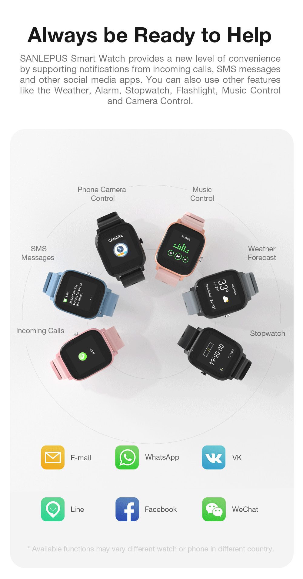SANLEPUS Full screen touch Smart Watch Wristband Men Women Sport Watch Face Heart Rate Monitor Sleep Monitor IP67 Smartwatch SANLEPUS Full screen touch Smart Watch Wristband Men Women Sport Watch Face Heart Rate Monitor Sleep Monitor IP67 Smartwatch