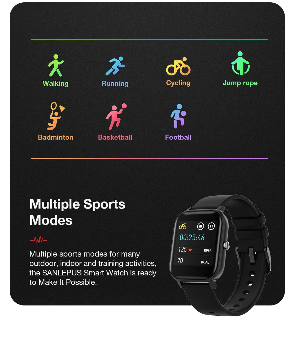 SANLEPUS Full screen touch Smart Watch Wristband Men Women Sport Watch Face Heart Rate Monitor Sleep Monitor IP67 Smartwatch SANLEPUS Full screen touch Smart Watch Wristband Men Women Sport Watch Face Heart Rate Monitor Sleep Monitor IP67 Smartwatch