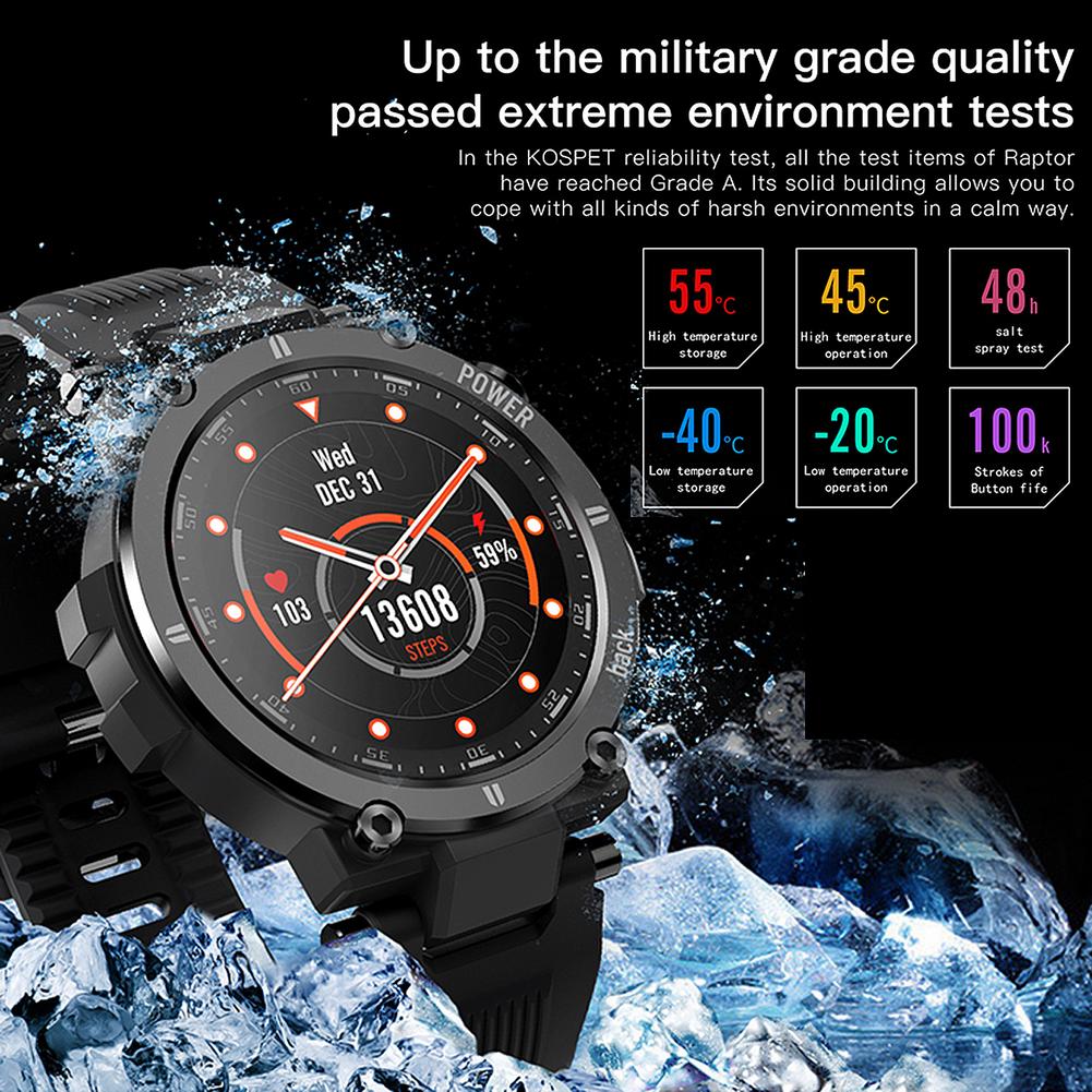 KOSPET Raptor Smart Watch IP68 Waterproof Smartwatch Men Women Heart Rate Monitor Multi UI Dials Smart Clock For Android IOS KOSPET Raptor Smart Watch IP68 Waterproof Smartwatch Men Women Heart Rate Monitor Multi UI Dials Smart Clock For Android IOS