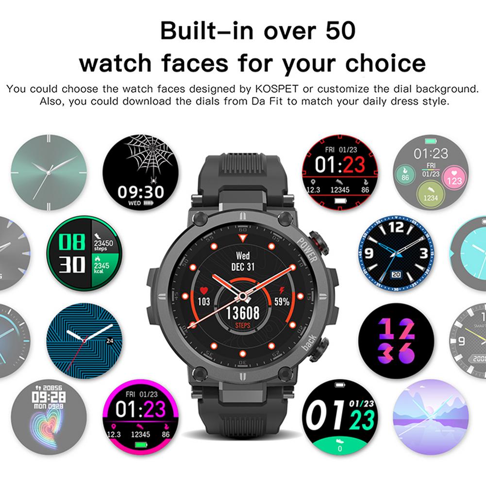 KOSPET Raptor Smart Watch IP68 Waterproof Smartwatch Men Women Heart Rate Monitor Multi UI Dials Smart Clock For Android IOS KOSPET Raptor Smart Watch IP68 Waterproof Smartwatch Men Women Heart Rate Monitor Multi UI Dials Smart Clock For Android IOS