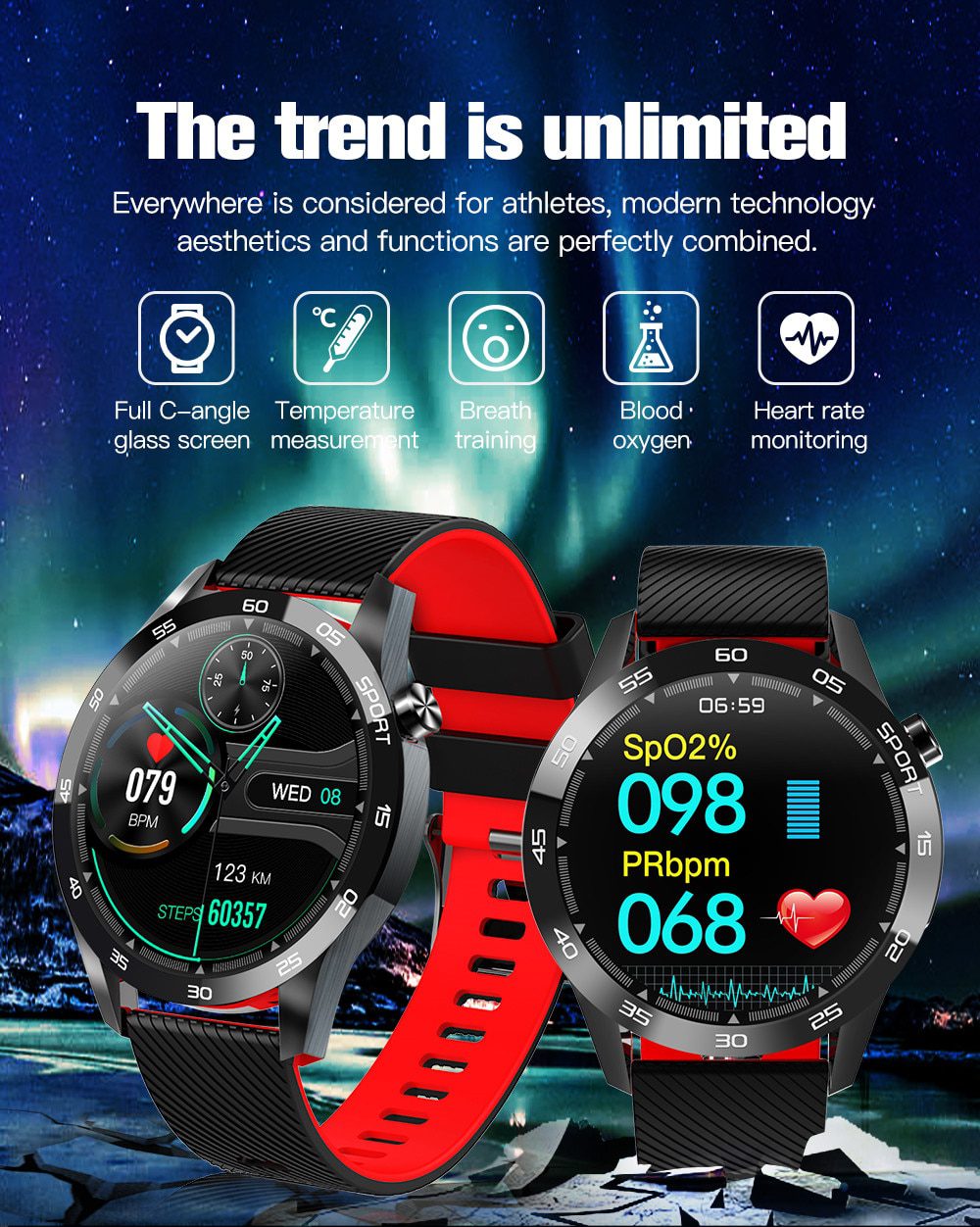 CHOTOG Smart Watch Men Body Temperature Music Control Smartwatch Waterproof Heart Rate Fitness Tracker Women Full Touch Clock CHOTOG Smart Watch Men Body Temperature Music Control Smartwatch Waterproof Heart Rate Fitness Tracker Women Full Touch Clock