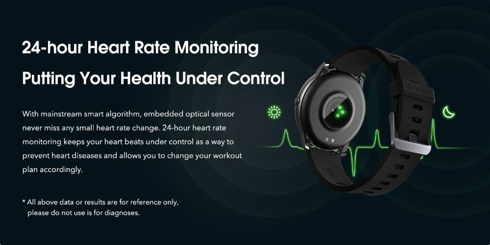 Haylou Solar LS05 Smart Watch 2020 Heart Rate Monitor Smart Bracelet Fitness Tracker Sport Smartwatch Android iOS for Men Women