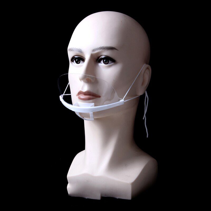 10pcs/Set Transparent Masks Permanent Anti Fog Catering Food Hotel Plastic Kitchen Restaurant Masks 10pcs/Set Transparent Masks Permanent Anti Fog Catering Food Hotel Plastic Kitchen Restaurant Masks