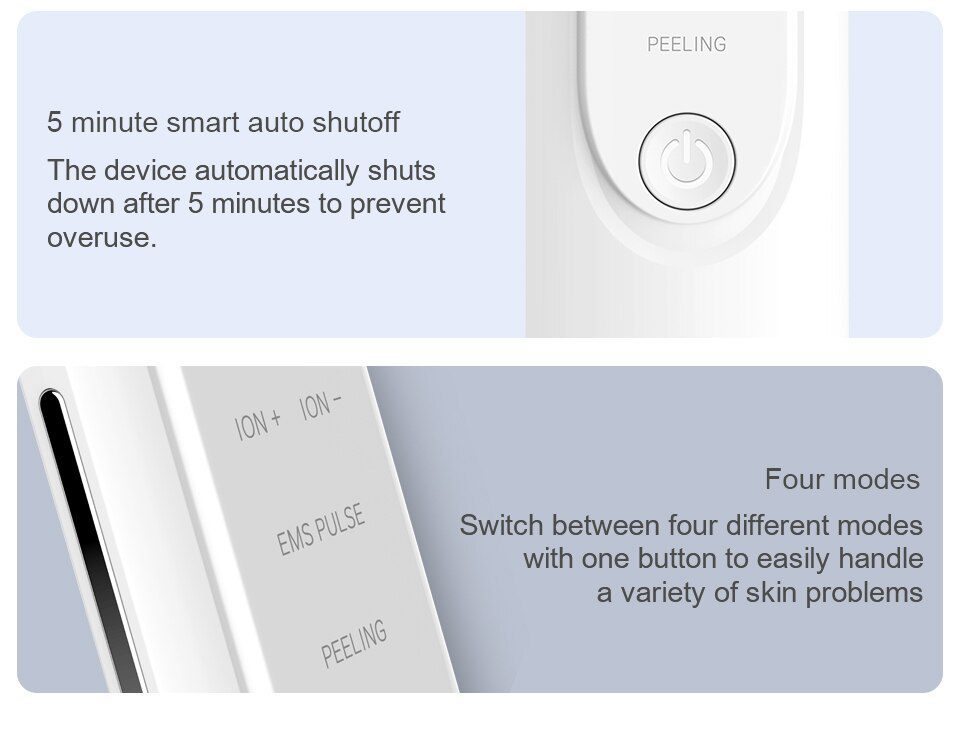 InFace Ultrasonic Facial Skin Scrubber Cleaner Ion Acne Blackhead Remover Peeling Shovel Cleaner Facial Massager Skin Care InFace Ultrasonic Facial Skin Scrubber Cleaner Ion Acne Blackhead Remover Peeling Shovel Cleaner Facial Massager Skin Care