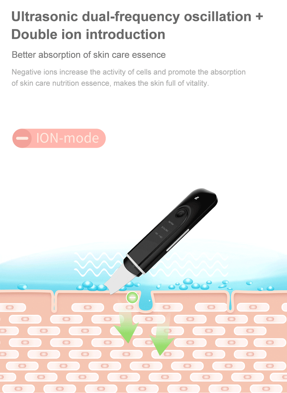 InFace Ultrasonic Facial Skin Scrubber Cleaner Ion Acne Blackhead Remover Peeling Shovel Cleaner Facial Massager Skin Care InFace Ultrasonic Facial Skin Scrubber Cleaner Ion Acne Blackhead Remover Peeling Shovel Cleaner Facial Massager Skin Care