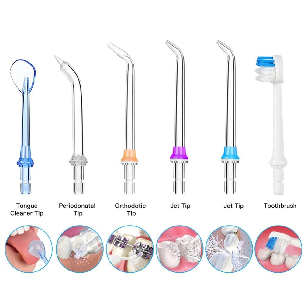 5 Modes Oral Irrigator USB Rechargeable Water Floss Portable Dental Water Flosser Jet 300ml Irrigator Dental Teeth Cleaner+5 Jet 5 Modes Oral Irrigator USB Rechargeable Water Floss Portable Dental Water Flosser Jet 300ml Irrigator Dental Teeth Cleaner+5 Jet