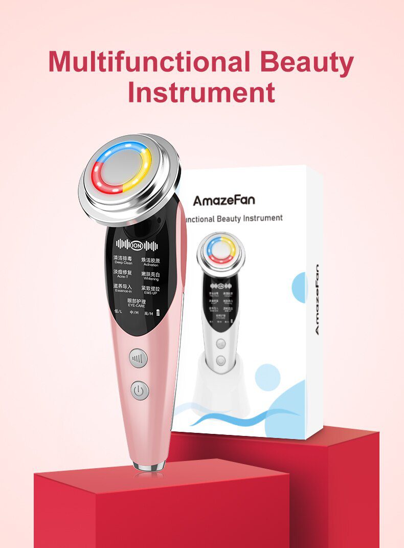 AmazeFan7in1RF&EMS Radio Mesotherapy Electroporation lifting Beauty LED Face Skin Rejuvenation Remover Wrinkle Radio Frequency AmazeFan7in1RF&EMS Radio Mesotherapy Electroporation lifting Beauty LED Face Skin Rejuvenation Remover Wrinkle Radio Frequency