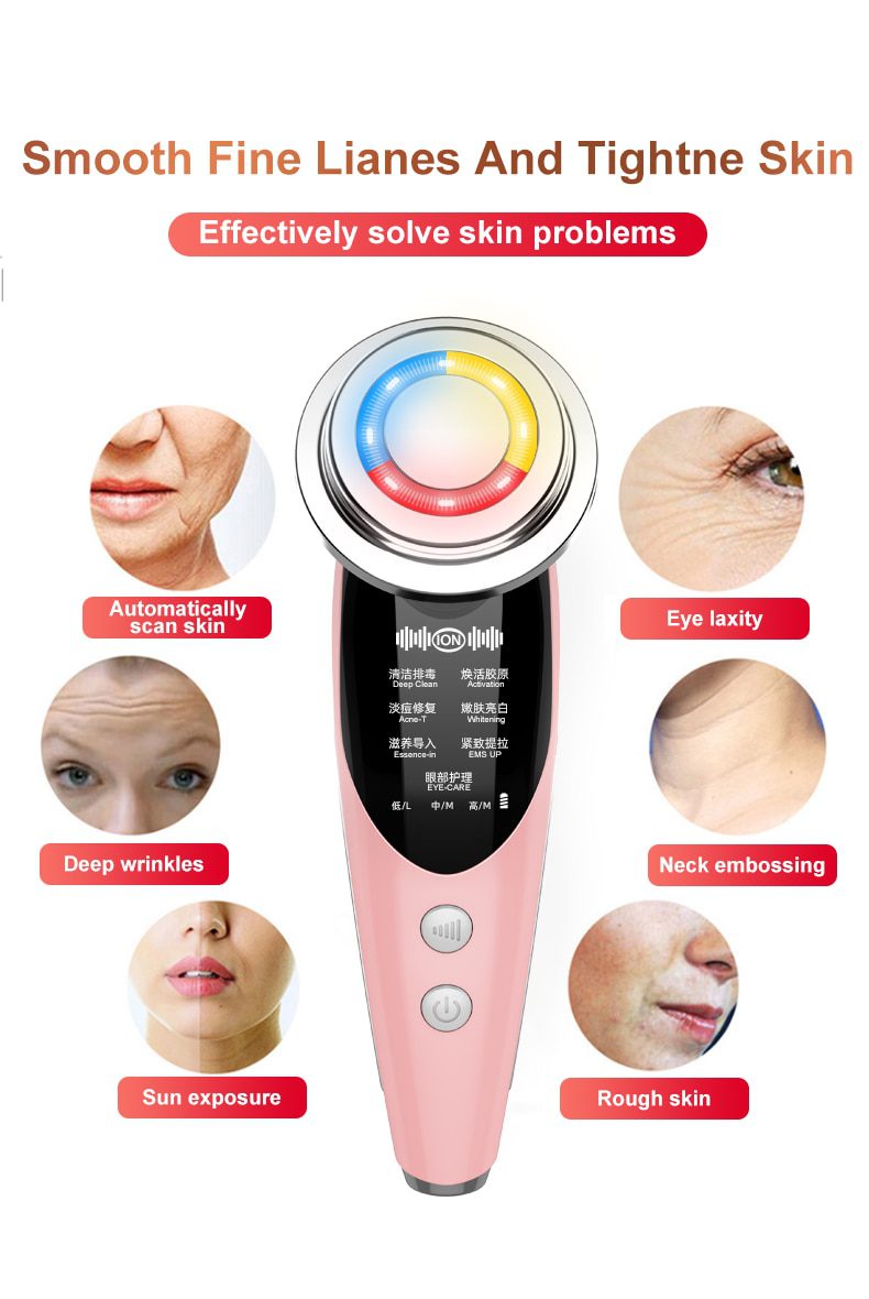 AmazeFan7in1RF&EMS Radio Mesotherapy Electroporation lifting Beauty LED Face Skin Rejuvenation Remover Wrinkle Radio Frequency AmazeFan7in1RF&EMS Radio Mesotherapy Electroporation lifting Beauty LED Face Skin Rejuvenation Remover Wrinkle Radio Frequency