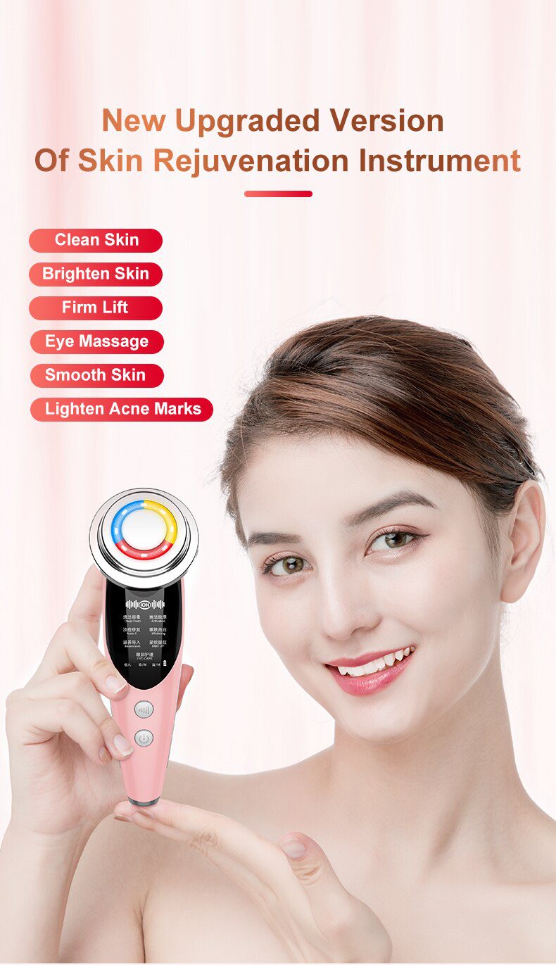 AmazeFan7in1RF&EMS Radio Mesotherapy Electroporation lifting Beauty LED Face Skin Rejuvenation Remover Wrinkle Radio Frequency AmazeFan7in1RF&EMS Radio Mesotherapy Electroporation lifting Beauty LED Face Skin Rejuvenation Remover Wrinkle Radio Frequency