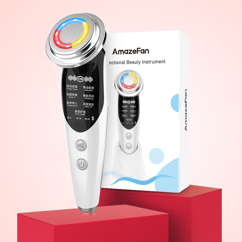 AmazeFan7in1RF&EMS Radio Mesotherapy Electroporation lifting Beauty LED Face Skin Rejuvenation Remover Wrinkle Radio Frequency AmazeFan7in1RF&EMS Radio Mesotherapy Electroporation lifting Beauty LED Face Skin Rejuvenation Remover Wrinkle Radio Frequency