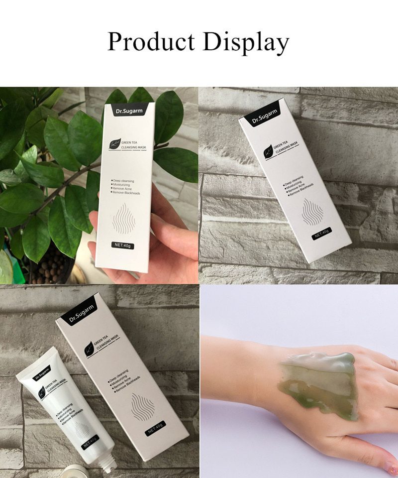 Dr.Sugarm Blackhead Mask Moisturizing Green Tea Deep Cleansing Pore Strip Remove Acne Nose Black Mask Dr.Sugarm Blackhead Mask Moisturizing Green Tea Deep Cleansing Pore Strip Remove Acne Nose Black Mask