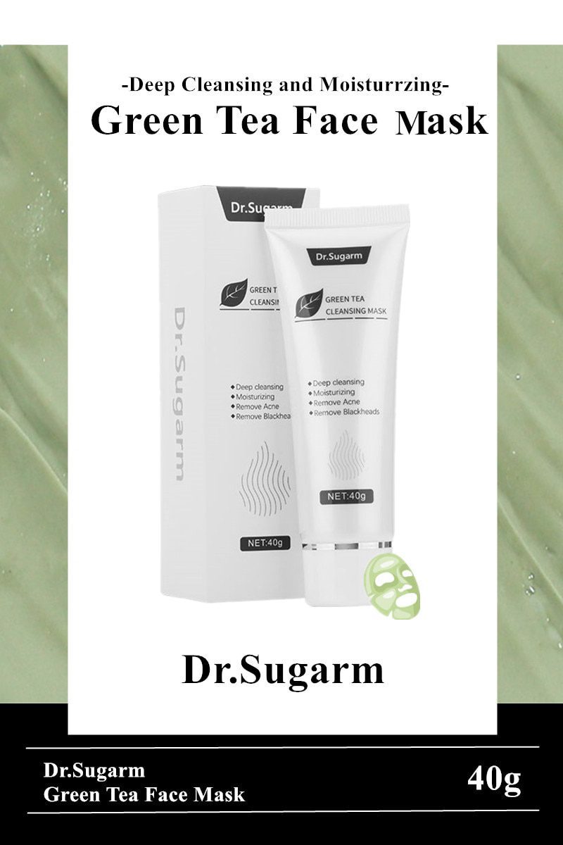 40g Dr.Sugarm Green Tea Blackhead Mask Skin Care Remove Acne Nose Deep Cleansing Pore Strip Moisturizing Peel Mask Korea 40g Dr.Sugarm Green Tea Blackhead Mask Skin Care Remove Acne Nose Deep Cleansing Pore Strip Moisturizing Peel Mask Korea