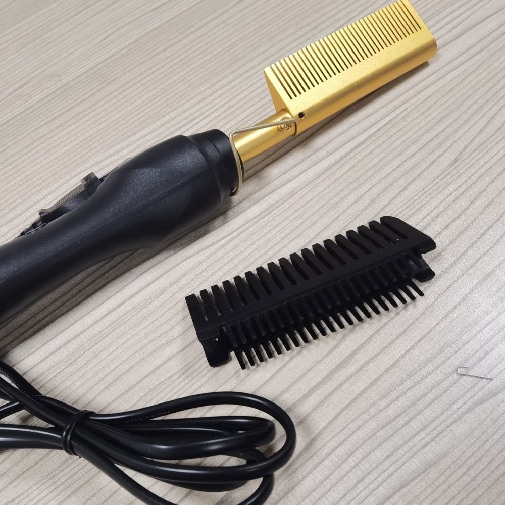 Hair Straightener Hot Heating Smooth Iron Comb Straightening Brush Multi-Function Corrugation Curling Iron Hair Curler Comb Hair Straightener Hot Heating Smooth Iron Comb Straightening Brush Multi-Function Corrugation Curling Iron Hair Curler Comb
