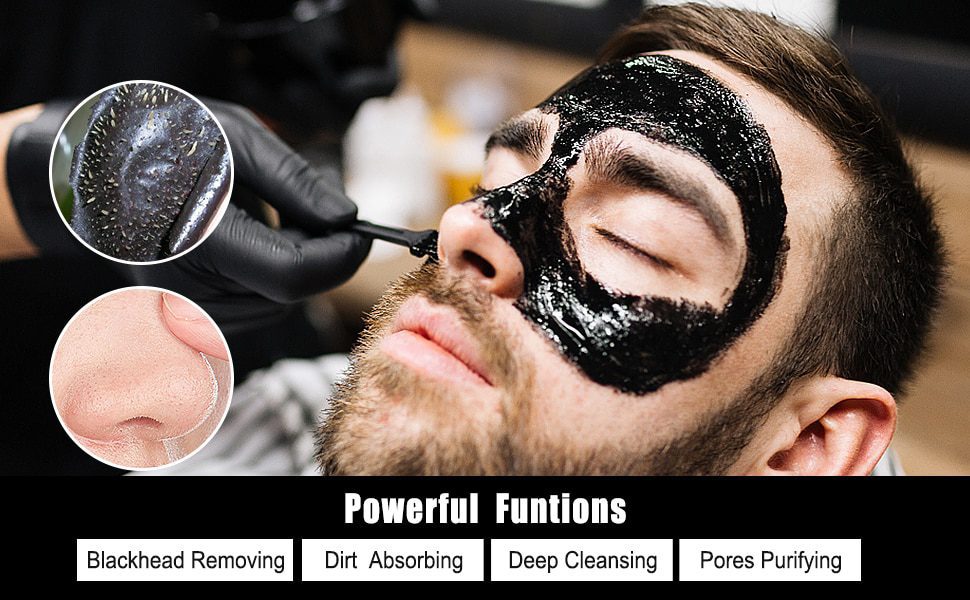 Blackhead Remover Mask Skin Care Bamboo Charcoal Against Black Dots Cleansing Peel Off Face Mask Pore Strip Acne Treatment 120g