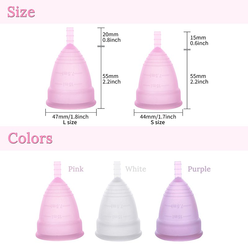 Women Copa Menstrual Cup Lady Period Cup Medical Grade Silicone Menstrual Cups for Women Feminine Hygiene