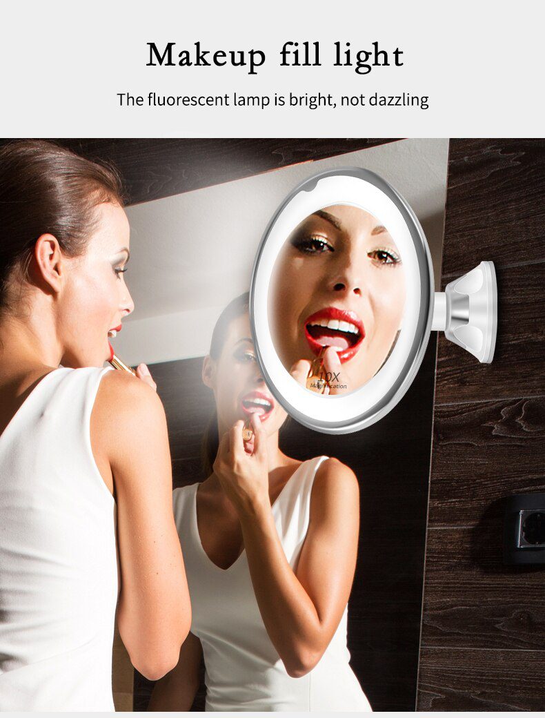 Makeup Vanity Mirror With 10X Lights LED Magnifying Cosmetic Mirror Light Magnification Make up Mirrors VIP Link Dropshipping Makeup Vanity Mirror With 10X Lights LED Magnifying Cosmetic Mirror Light Magnification Make up Mirrors VIP Link Dropshipping
