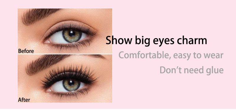 2 pairs of 4 natural magnetic eyelashes, reusable eyelashes, false eyelashes, quantum eyelash curler, easy to wear and transport 2 pairs of 4 natural magnetic eyelashes, reusable eyelashes, false eyelashes, quantum eyelash curler, easy to wear and transport