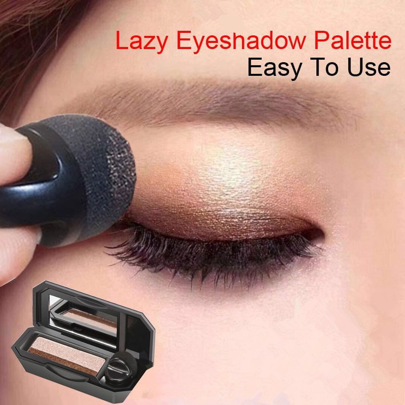 Double Color Lazy Eye Shadow Makeup Palette Glitter Palette Eyeshadow Pallete Waterproof Glitter Eyeshadow Shimmer Cosmetics Double Color Lazy Eye Shadow Makeup Palette Glitter Palette Eyeshadow Pallete Waterproof Glitter Eyeshadow Shimmer Cosmetics