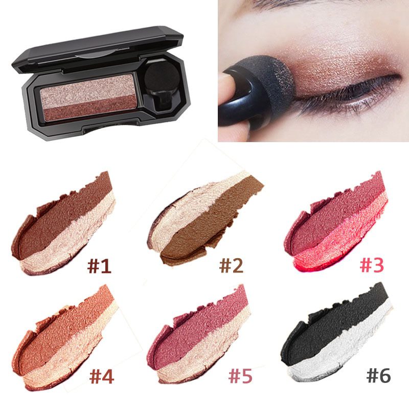Double Color Lazy Eye Shadow Makeup Palette Glitter Palette Eyeshadow Pallete Waterproof Glitter Eyeshadow Shimmer Cosmetics Double Color Lazy Eye Shadow Makeup Palette Glitter Palette Eyeshadow Pallete Waterproof Glitter Eyeshadow Shimmer Cosmetics