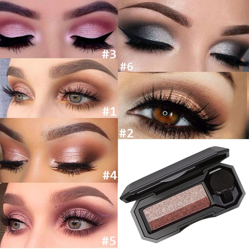 Double Color Lazy Eye Shadow Makeup Palette Glitter Palette Eyeshadow Pallete Waterproof Glitter Eyeshadow Shimmer Cosmetics Double Color Lazy Eye Shadow Makeup Palette Glitter Palette Eyeshadow Pallete Waterproof Glitter Eyeshadow Shimmer Cosmetics