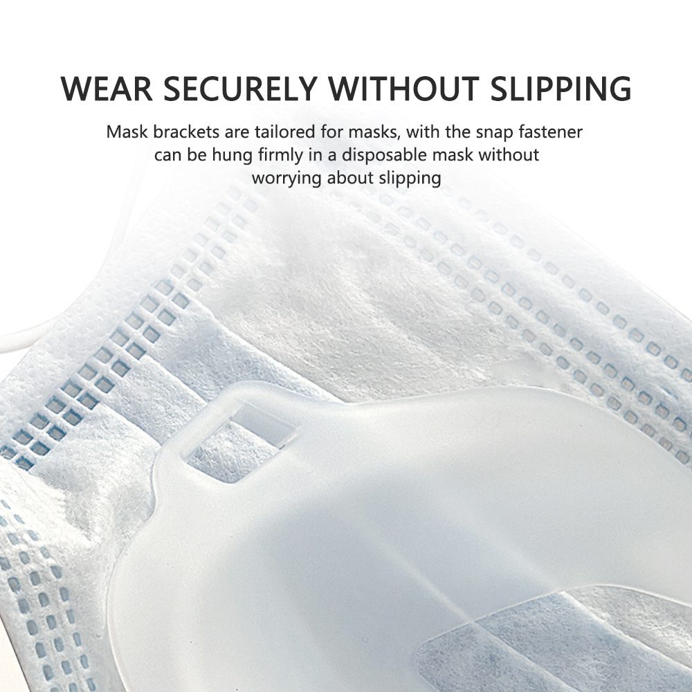 5pcs 3D Breathable Valve Mouth Mask Support Breathing Assist Mask Inner Cushion Bracket Food Grade PE Mask Holder