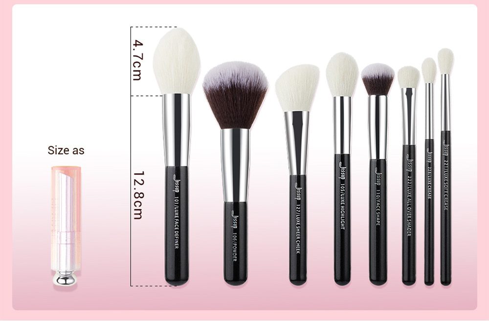 Jessup Makeup brushes set Black/Silver Professional with Natural Hair Foundation Powder Eyeshadow Make up Brush Blush 6pcs-25pcs Jessup Makeup brushes set Black/Silver Professional with Natural Hair Foundation Powder Eyeshadow Make up Brush Blush 6pcs-25pcs