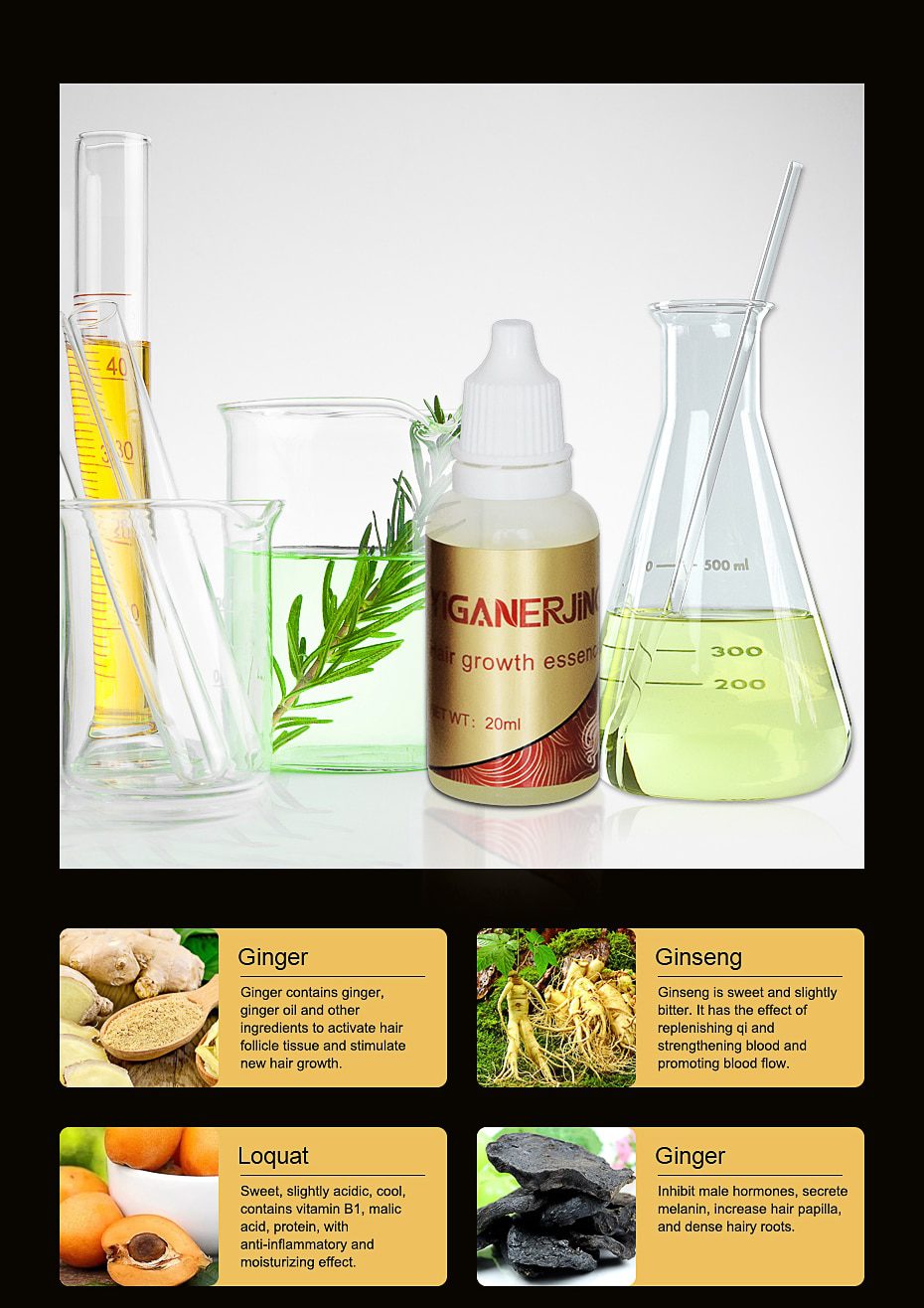 AMEIZII Andrea 20ml Ginger Extract Dense Hair Fast Sunburst Hair Growth Essence Restoration Hair Loss Liquid Serum Hair Care Oil AMEIZII Andrea 20ml Ginger Extract Dense Hair Fast Sunburst Hair Growth Essence Restoration Hair Loss Liquid Serum Hair Care Oil