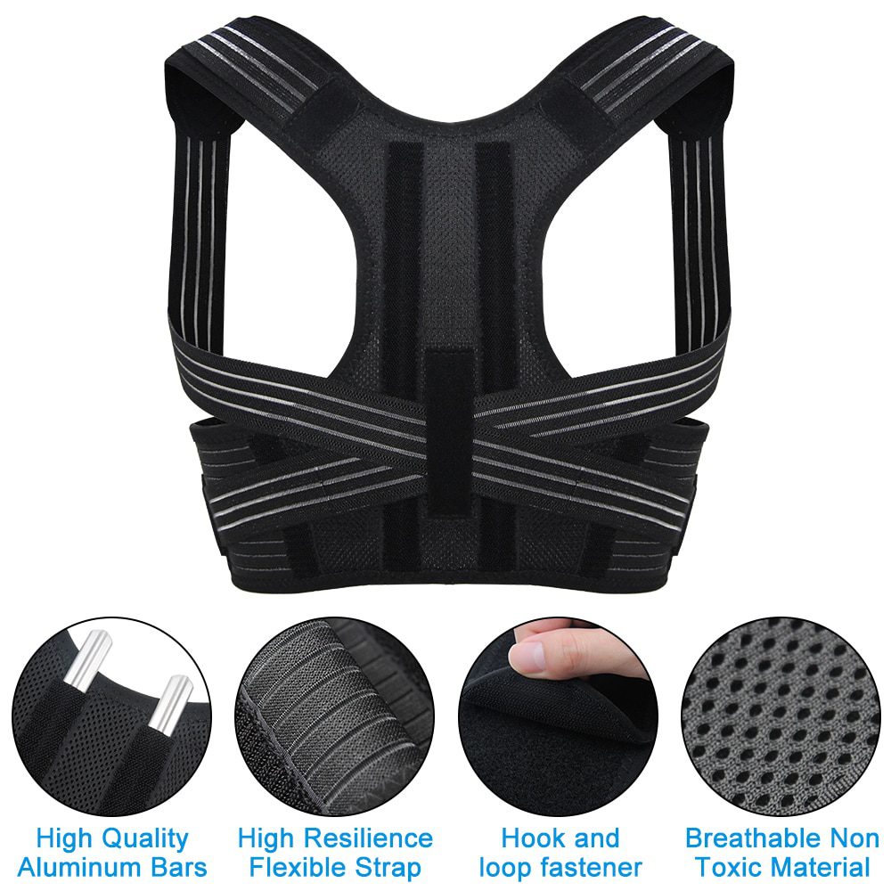 Aptoco Posture Corrector Brace Shoulder Back Support Belt for Unisex Braces & Supports Belt Shoulder Posture Dropshipping Aptoco Posture Corrector Brace Shoulder Back Support Belt for Unisex Braces & Supports Belt Shoulder Posture Dropshipping