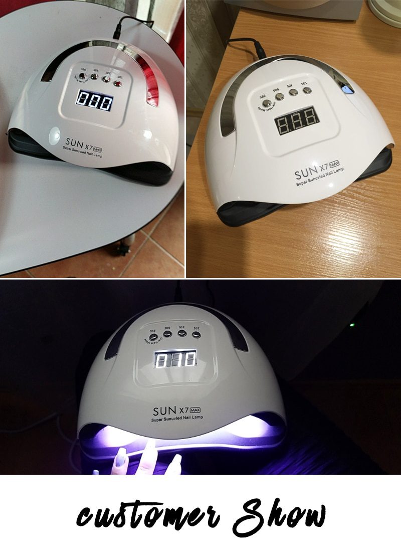 120W UV LED Nail Lamp Nail Dryer 57 LEDs Lamp Quick Drying Nail Gel Polish Manicure Pedicure Professional Nail Salon Lamp Dryer