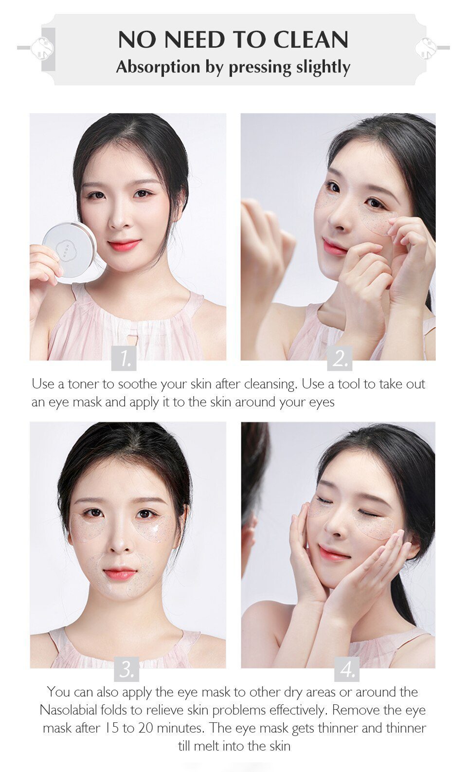 MEIKING Eye Patches 60 Pcs Hyaluronic Acid Nicotinamide Remover Dark Circles Anti-wrinkle Mask Under The Eyes Of Korea MEIKING Eye Patches 60 Pcs Hyaluronic Acid Nicotinamide Remover Dark Circles Anti-wrinkle Mask Under The Eyes Of Korea