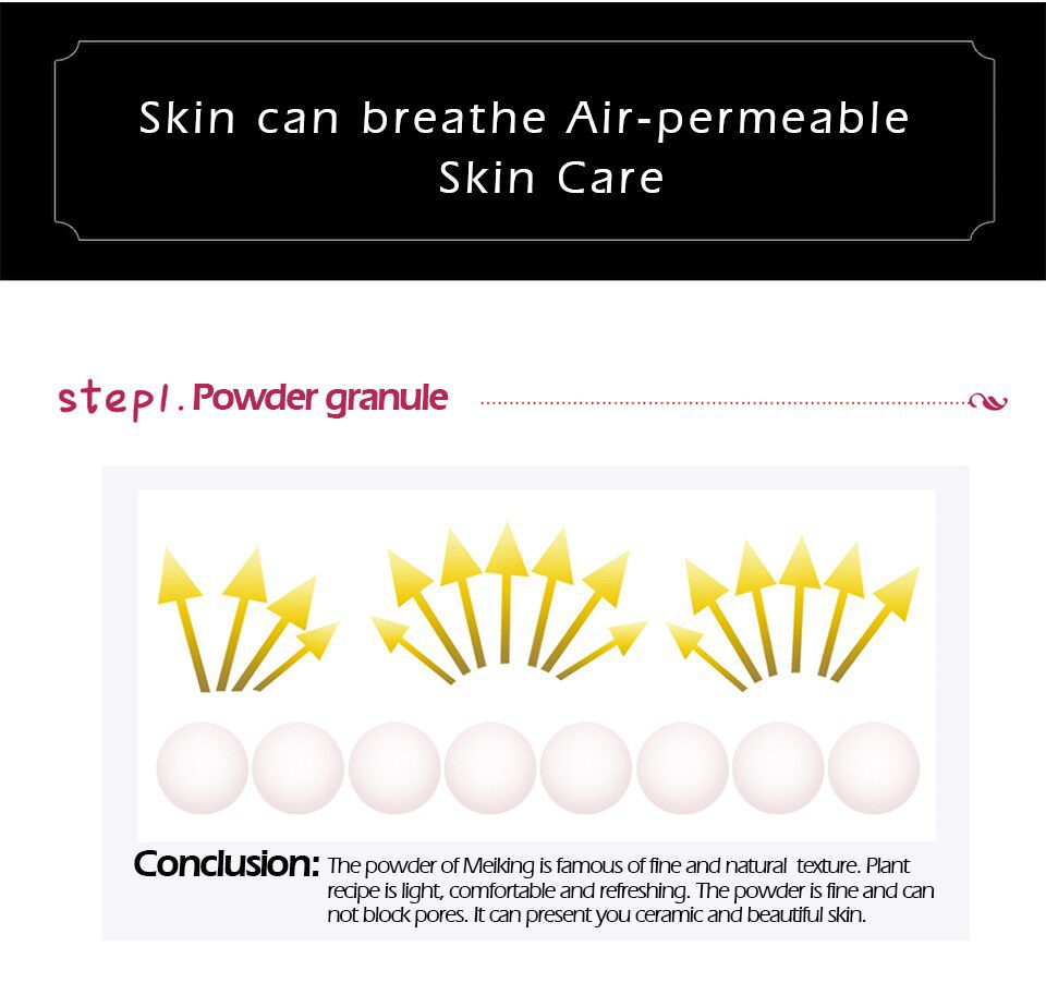 MEIKING Rose Plant Powder Oil Control Loose Powder Cosmetics Compact Whitening Brighten Skin Tone Makeup Setting Mineral Powder MEIKING Rose Plant Powder Oil Control Loose Powder Cosmetics Compact Whitening Brighten Skin Tone Makeup Setting Mineral Powder
