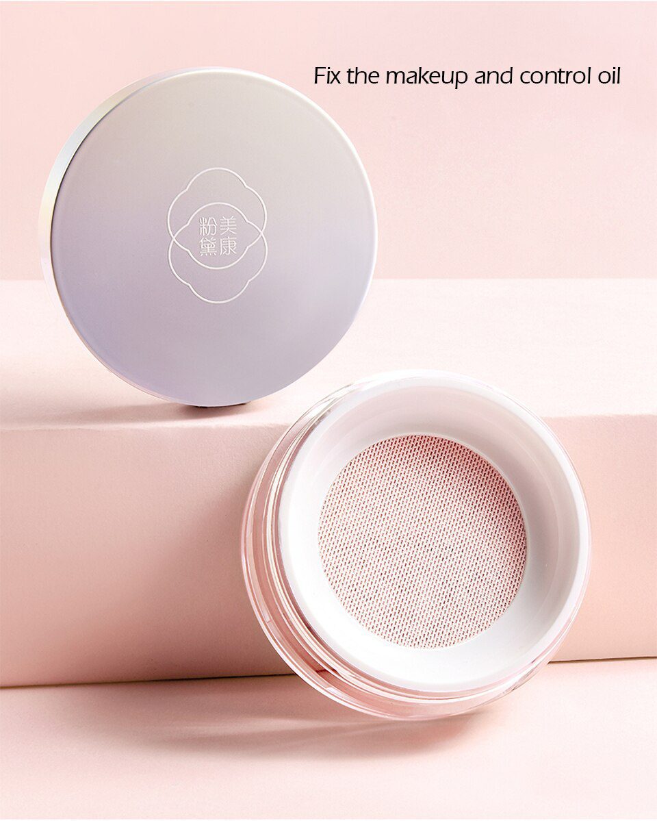MEIKING Rose Plant Powder Oil Control Loose Powder Cosmetics Compact Whitening Brighten Skin Tone Makeup Setting Mineral Powder MEIKING Rose Plant Powder Oil Control Loose Powder Cosmetics Compact Whitening Brighten Skin Tone Makeup Setting Mineral Powder