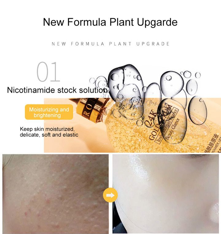LAIKOU 24k Gold Face Serum Hyaluronic Acid Serum Moisturizer Essence Cream Whitening Day Creams Anti Aging Anti Wrinkle Acne Art LAIKOU 24k Gold Face Serum Hyaluronic Acid Serum Moisturizer Essence Cream Whitening Day Creams Anti Aging Anti Wrinkle Acne Art