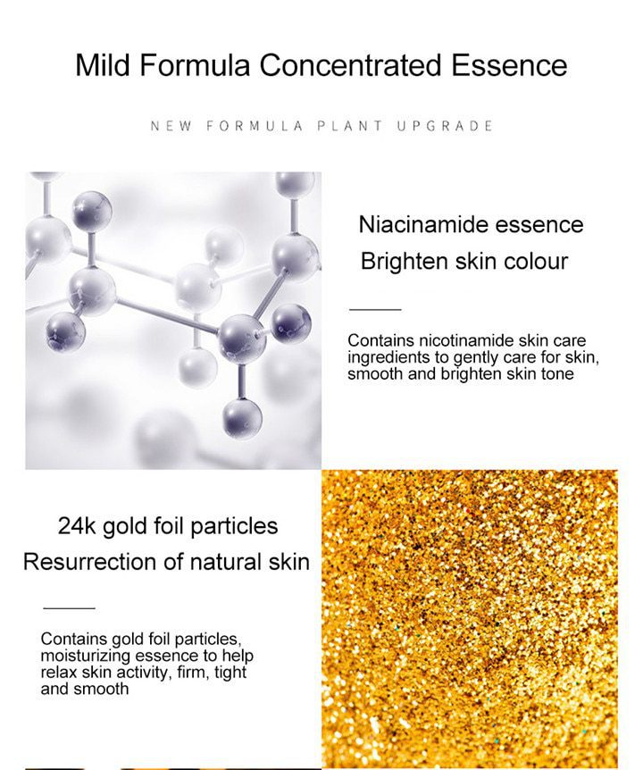 LAIKOU 24k Gold Face Serum Hyaluronic Acid Serum Moisturizer Essence Cream Whitening Day Creams Anti Aging Anti Wrinkle Acne Art LAIKOU 24k Gold Face Serum Hyaluronic Acid Serum Moisturizer Essence Cream Whitening Day Creams Anti Aging Anti Wrinkle Acne Art