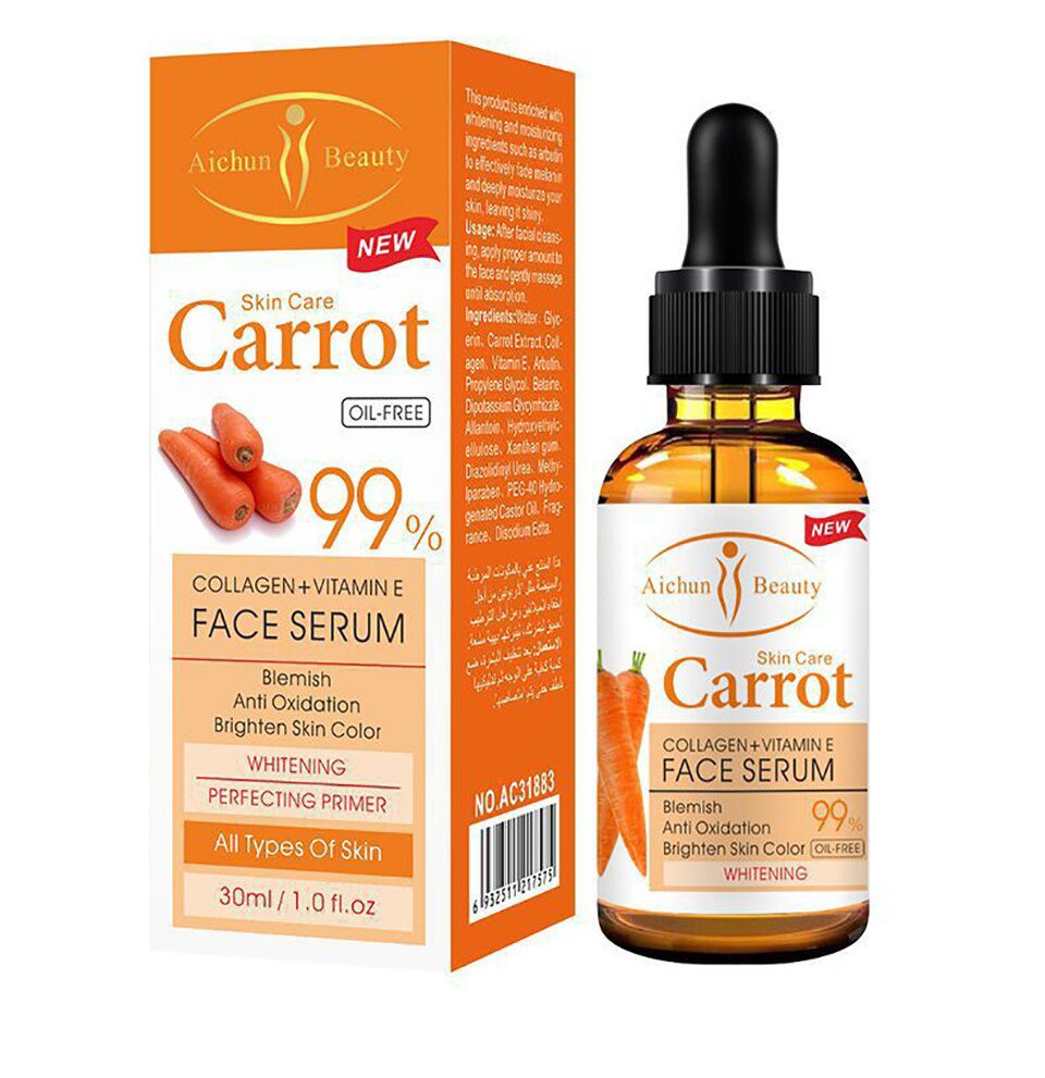 Dark Spot Corrector Whitening Serum Face Bleaching Serum Brighten Blemish Freckle Remover Natural Carrot Essence Korea Skin Care Dark Spot Corrector Whitening Serum Face Bleaching Serum Brighten Blemish Freckle Remover Natural Carrot Essence Korea Skin Care