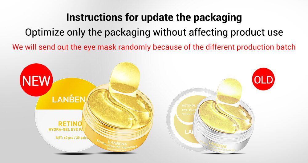 LANBENA Eye Mask Collagen Eye Patch Skin Care Hyaluronic Acid Gel Moisturizing Retinol Anti Aging Remove Dark Circles Eye Bag LANBENA Eye Mask Collagen Eye Patch Skin Care Hyaluronic Acid Gel Moisturizing Retinol Anti Aging Remove Dark Circles Eye Bag