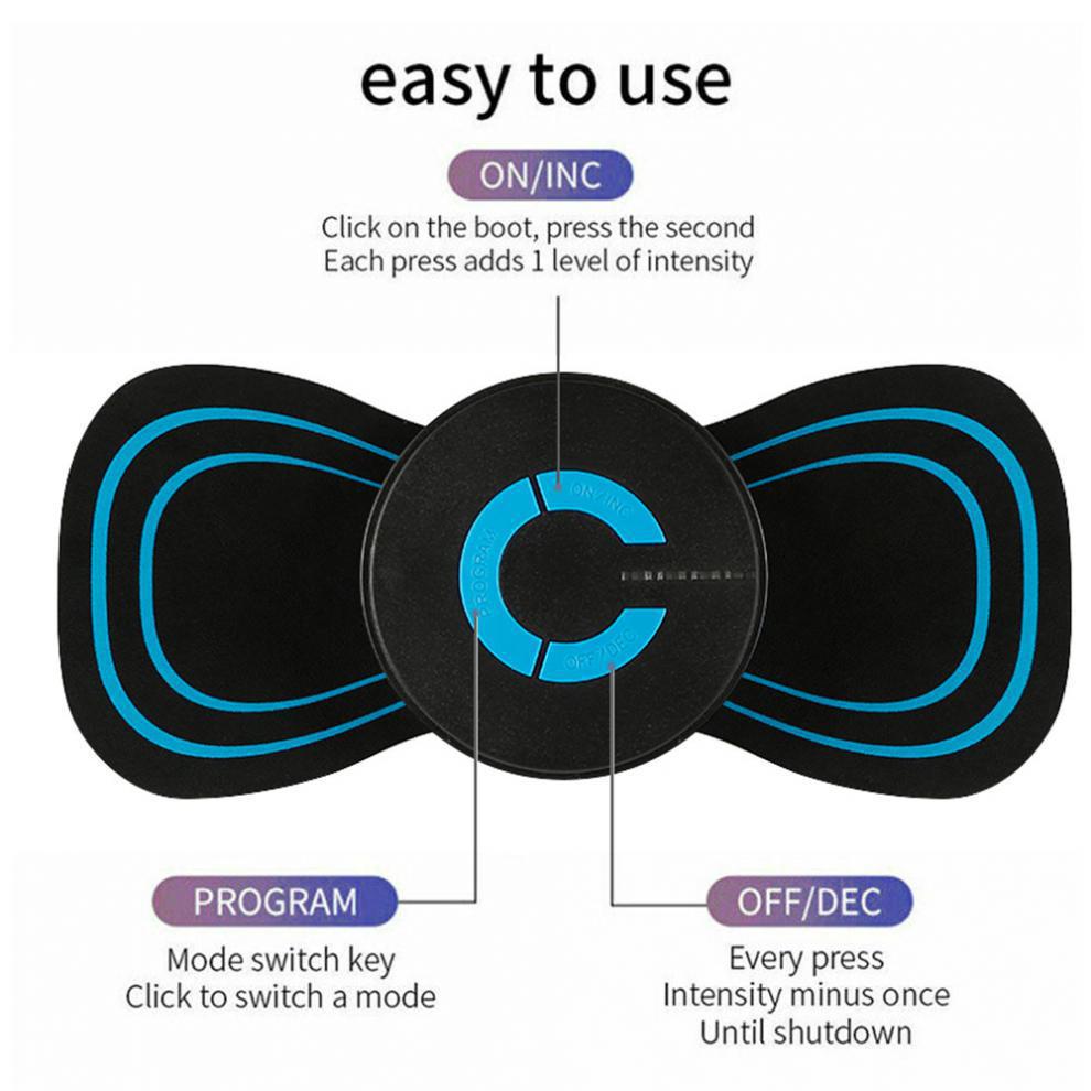 Portable Neck Massager Mini Electric Convenient Intelligent Cervical Massage Stickers Meridian Muscle Relief Pain Portable Neck Massager Mini Electric Convenient Intelligent Cervical Massage Stickers Meridian Muscle Relief Pain