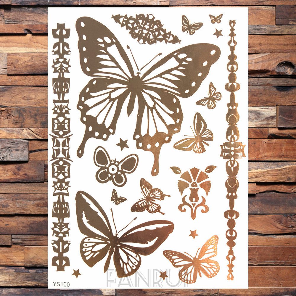 Sexy Sun Moon Star Temporary Tattoo Women Party Body Arm Art Fake Flash Tatoos Gold Metallic Tattoo Stickers Girl Bracelet Wrist Sexy Sun Moon Star Temporary Tattoo Women Party Body Arm Art Fake Flash Tatoos Gold Metallic Tattoo Stickers Girl Bracelet Wrist