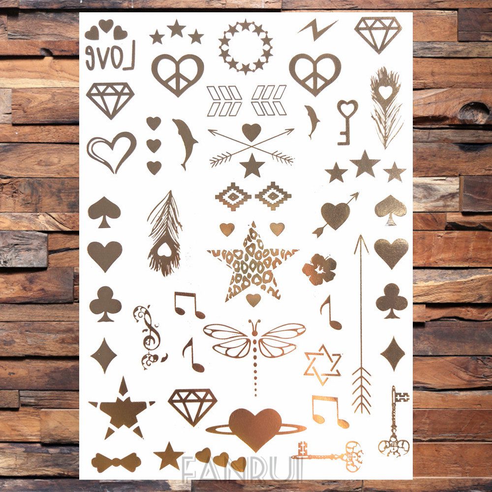 Sexy Sun Moon Star Temporary Tattoo Women Party Body Arm Art Fake Flash Tatoos Gold Metallic Tattoo Stickers Girl Bracelet Wrist Sexy Sun Moon Star Temporary Tattoo Women Party Body Arm Art Fake Flash Tatoos Gold Metallic Tattoo Stickers Girl Bracelet Wrist