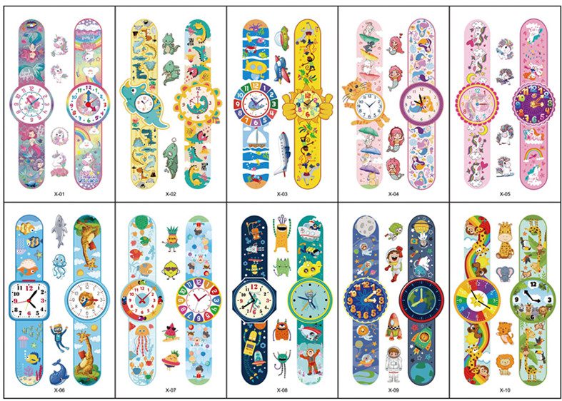 10pcs Fake Tattoo Stickers Cartoon Temporary Tattoo Kids Children Hands Arm DIY Body Art Tatuaze Dla Dzieci Tatuajes Temporales