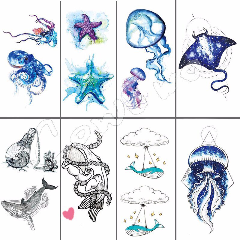 10x6cm Temporary Small Cute Fashion Tattoo Seagull And Feathers 10x6cm Temporary Small Cute Fashion Tattoo Seagull And Feathers