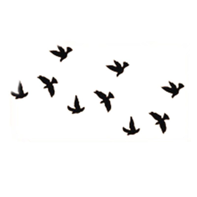 10x6cm Temporary Small Cute Fashion Tattoo Seagull And Feathers 10x6cm Temporary Small Cute Fashion Tattoo Seagull And Feathers