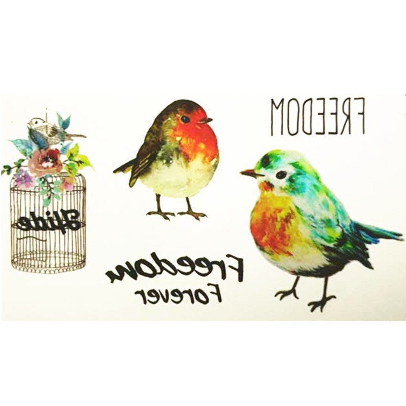 10x6cm Temporary Small Cute Fashion Tattoo Seagull And Feathers 10x6cm Temporary Small Cute Fashion Tattoo Seagull And Feathers