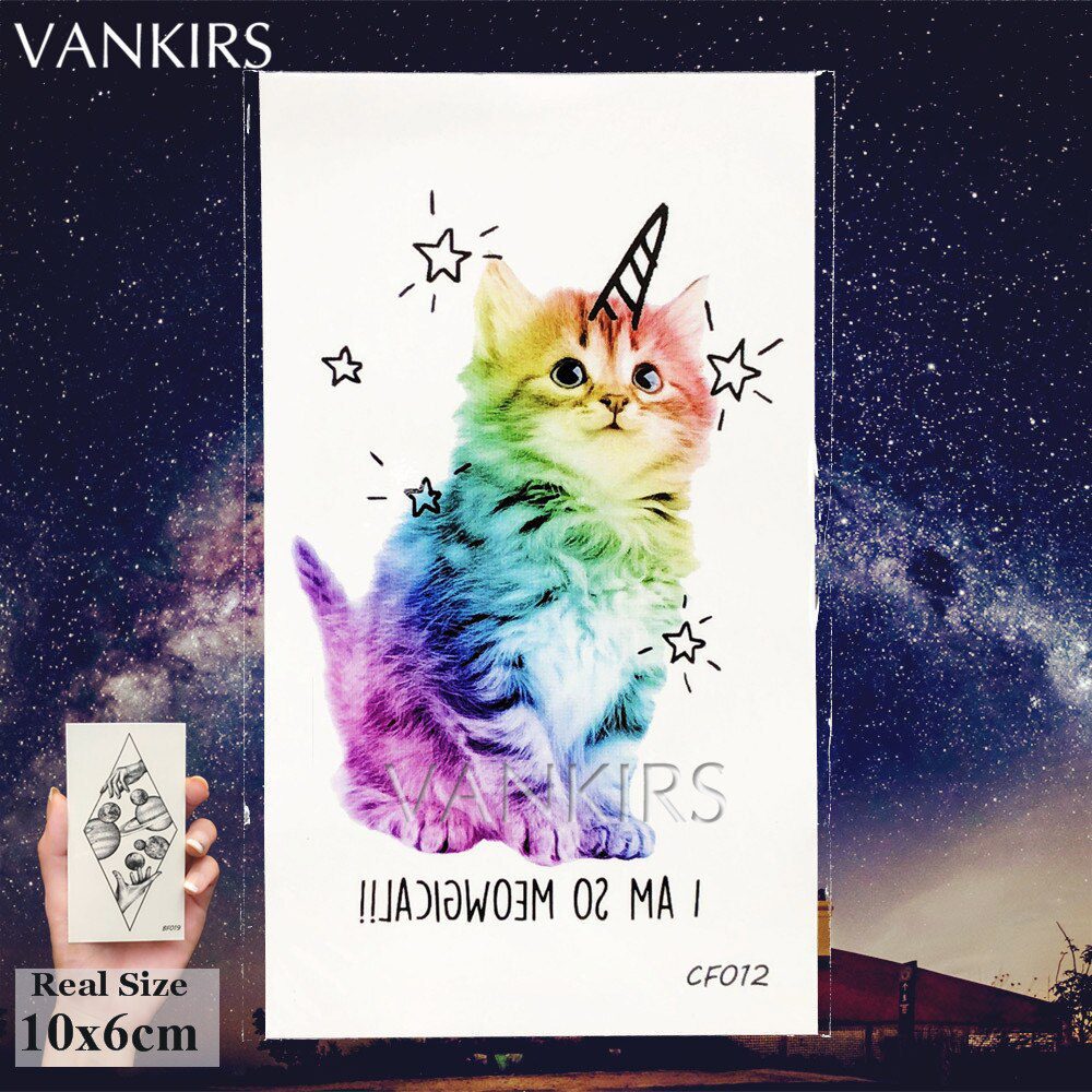 3D Watercolor Dogs Unicorn Cartoon Tattoos Stickers Women Ear Neck Art Tattoo Temporary Cute Kids In Bulk Tatoos Waterproof Fake 3D Watercolor Dogs Unicorn Cartoon Tattoos Stickers Women Ear Neck Art Tattoo Temporary Cute Kids In Bulk Tatoos Waterproof Fake