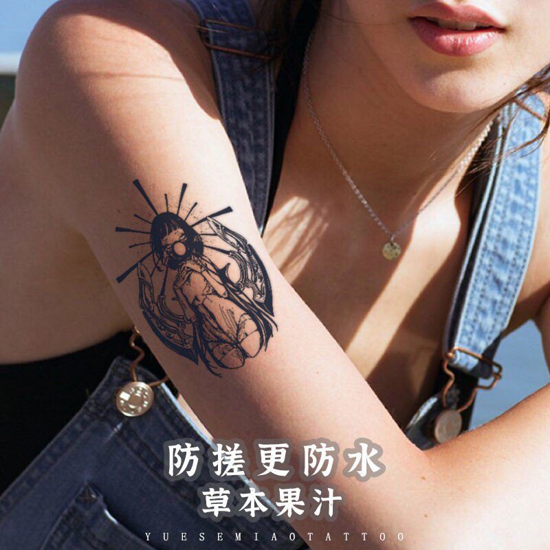 Goth Assassin Fake Tattoo for Women Arm Lasting Waterproof Art Herb Juice Stickers Temporary Tattoo Japanese Girl Tattoo Sticker Goth Assassin Fake Tattoo for Women Arm Lasting Waterproof Art Herb Juice Stickers Temporary Tattoo Japanese Girl Tattoo Sticker