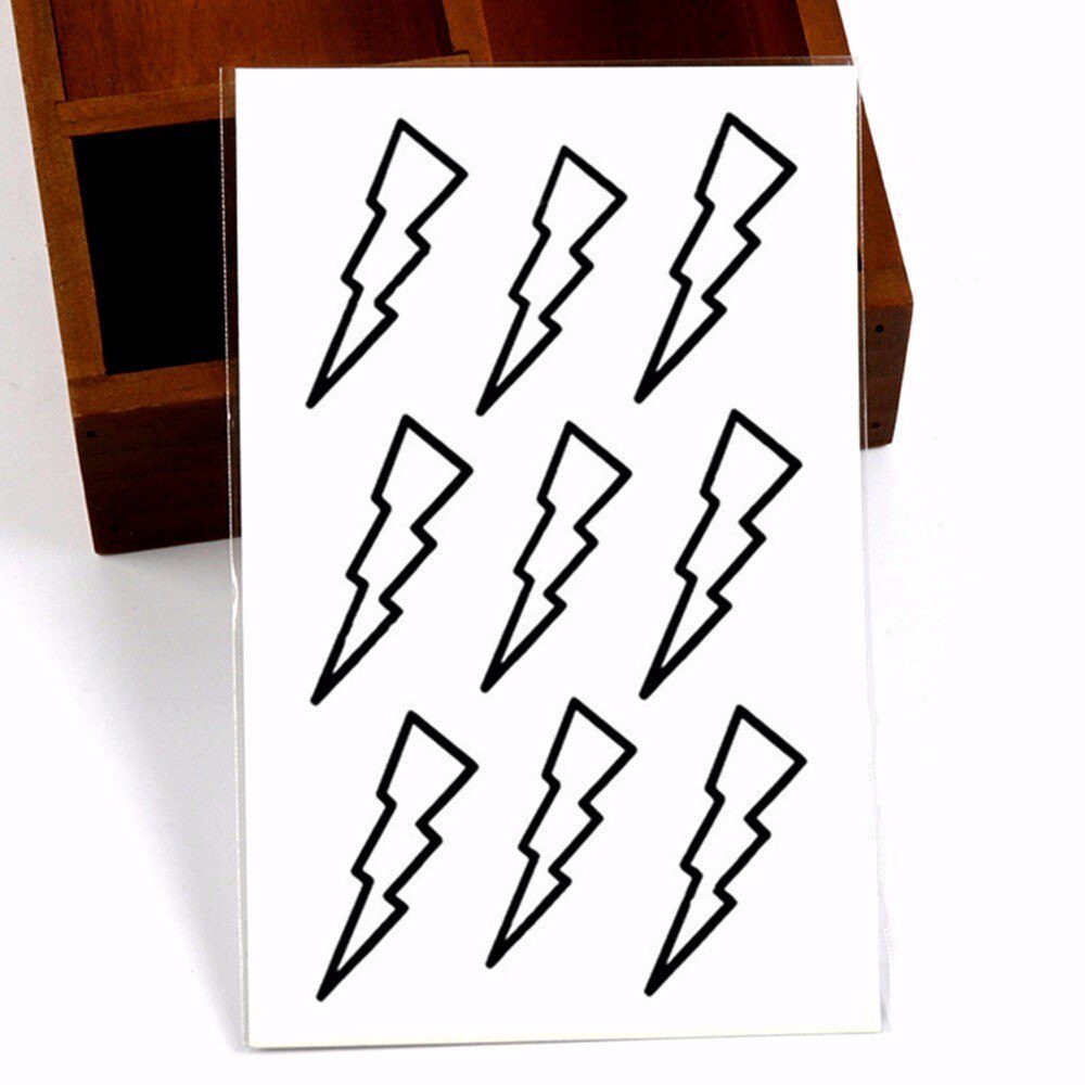 SHNAPIGN Lightning Flash Tattoo Hand Sticker 10.5*6cm Small Waterproof Henna Beauty Temporary Body Sticker Art FREE SHIPPING