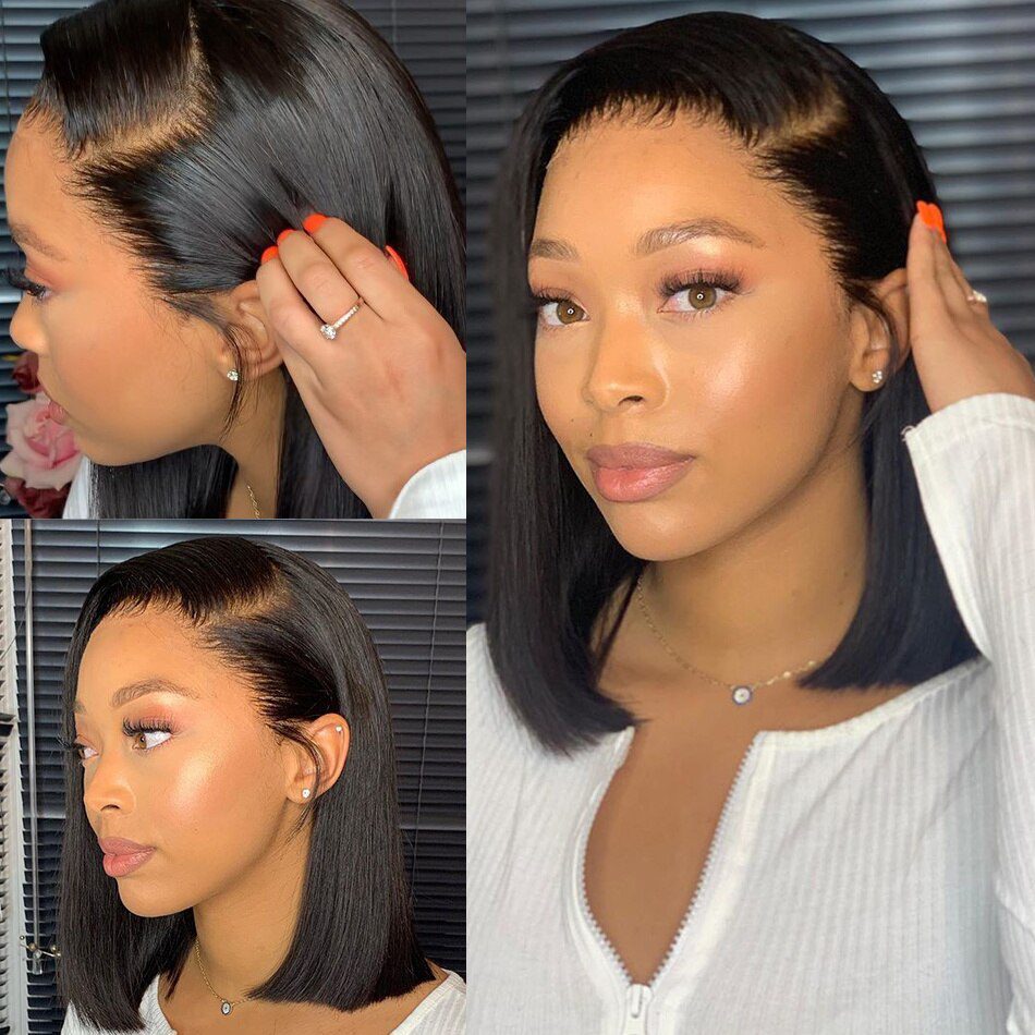 Bob Wig Bone Straight Bob Wig Lace Front Human Hair Wigs For Women HD Transparent Lace Frontal Wig Glueless Wig Human Hair 180% Bob Wig Bone Straight Bob Wig Lace Front Human Hair Wigs For Women HD Transparent Lace Frontal Wig Glueless Wig Human Hair 180%