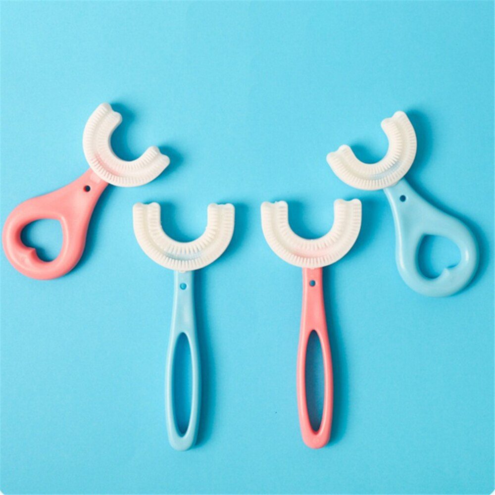 Toothbrush Children 360 Degree U-shaped Child Toothbrush Teethers Brush Silicone Kids Teeth Oral Care Cleaning